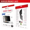 Privatumo filtras e.v.i. Displex PRIVACY SAFE magnetinis dvipusis 16 colių (16:10) nešiojamam kompiuteriui, berėmis, blizgus/matinis, 3H