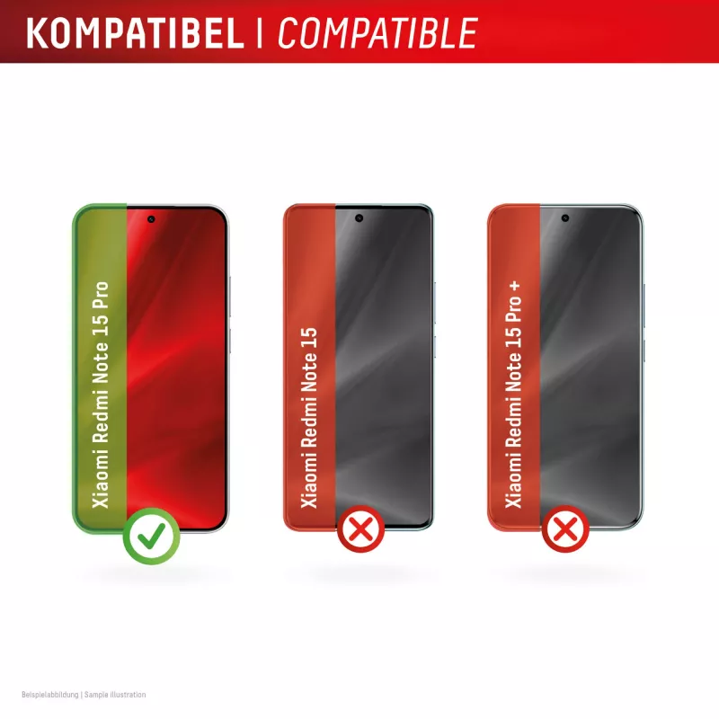 Grūdintas apsauginis stiklas Smart Glass e.v.i. skirtas Xiaomi Redmi Note 15 Pro (9H), tvirtinimo lipdukas, permatomas, 1 vnt.