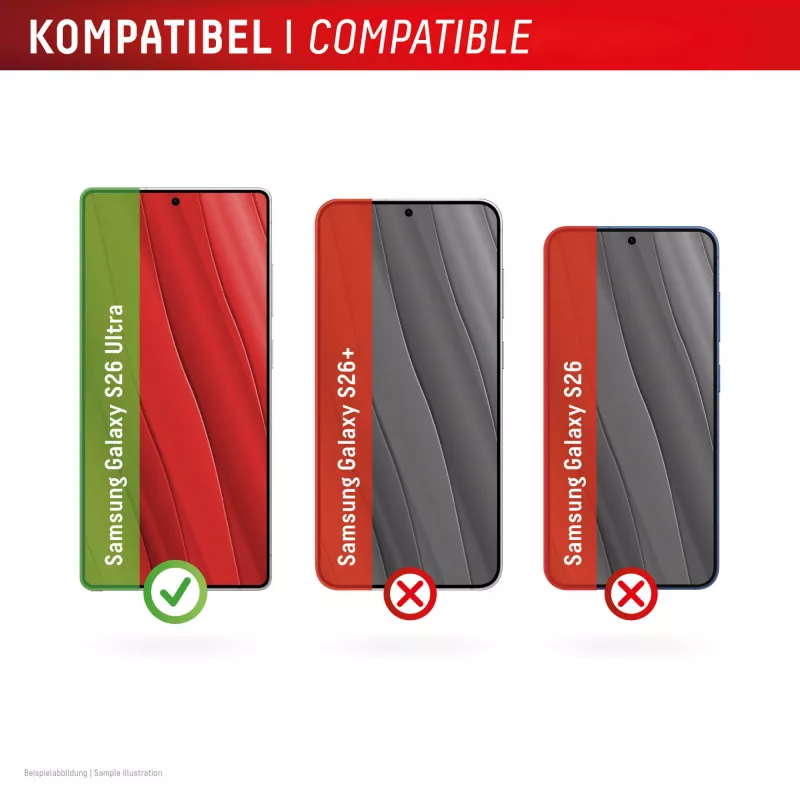 „Displex“ aukščiausios kokybės ekrano apsauga (visiška danga, 10H) „Samsung S26 Ultra“, visiška danga
