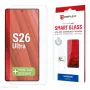DISPLEX Smart Glass (9H) apsauginis stiklas Samsung S26 Ultra, nedūžtantis, Samsung, Galaxy S26 Ultra, Sausas uždėjimas, Atsparus lūžimui, Atsparus purvui, Atsparus įbrėžimams, Skaidrus, 1 vnt.