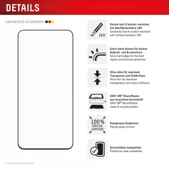 „Displex Premium“ ekrano apsauginė plėvelė (pilna danga, 10H), skirta „Samsung A57“, pilna danga