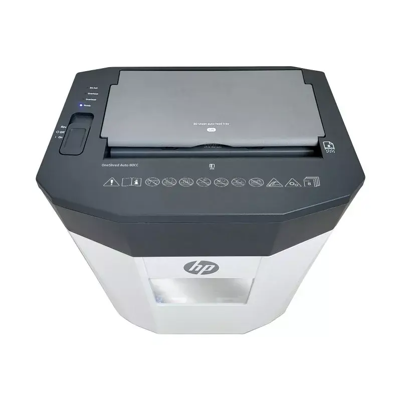 HP OneShred Auto 80CC popieriaus smulkintuvas kryžminis smulkinimas 68 dB 22 cm Baltas