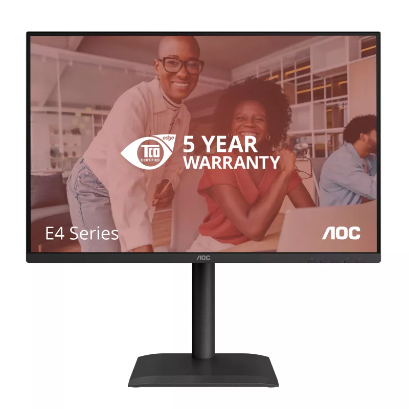 AOC E4 X24E4U kompiuterio monitorius 61 cm (24 col.) 1920 x 1200 pikselių Full HD LED juodas