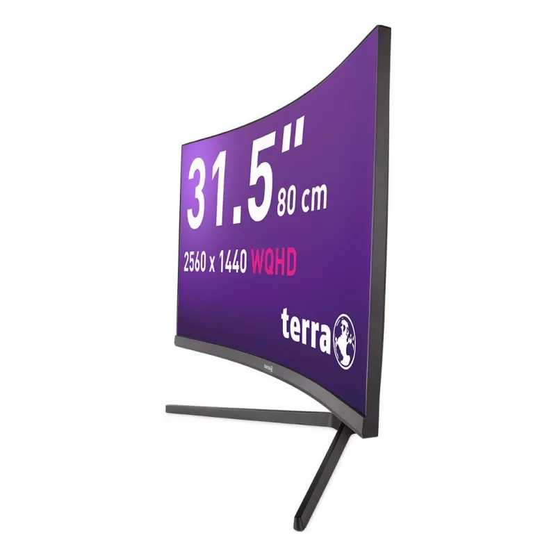 TERRA 3285W kompiuterio monitorius 80 cm (31,5 col.) 2560 x 1440 pikselių Wide Quad HD LCD juodas