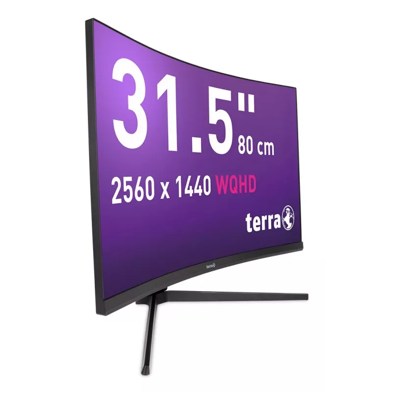 TERRA 3285W kompiuterio monitorius 80 cm (31,5 col.) 2560 x 1440 pikselių Wide Quad HD LCD juodas