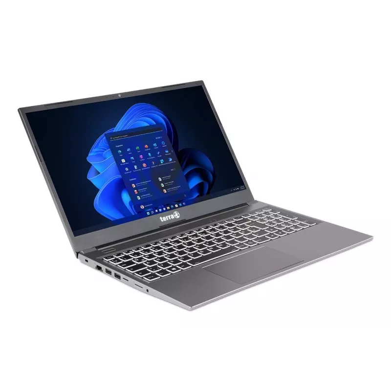 TERRA US1220819 nešiojamasis kompiuteris AMD Ryzen™ 5 7430U 39,6 cm (15,6 colio) Full HD 16 GB DDR4-SDRAM 500 GB SSD Wi-Fi 6E (802.11ax) Windows 11 Home US English sidabrinis