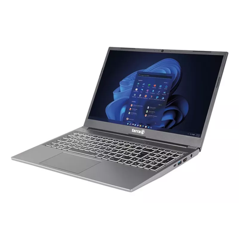 TERRA 1517R Intel® Core™ i3 i3-1315U nešiojamasis kompiuteris 39,6 cm (15,6 colio) Full HD 8 GB DDR4-SDRAM 500 GB SSD Wi-Fi 6 (802.11ax) Windows 11 Pro olandų, JAV anglų Pilka