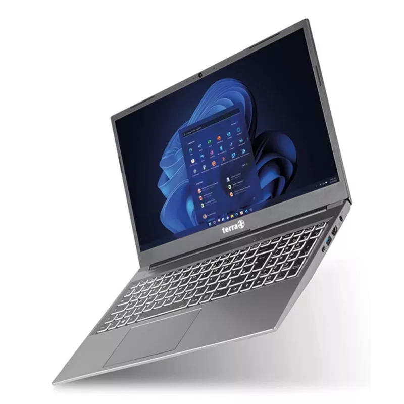 TERRA 1517R Intel® Core™ i3 i3-1315U nešiojamasis kompiuteris 39,6 cm (15,6 colio) Full HD 8 GB DDR4-SDRAM 500 GB SSD Wi-Fi 6 (802.11ax) Windows 11 Pro olandų, JAV anglų Pilka