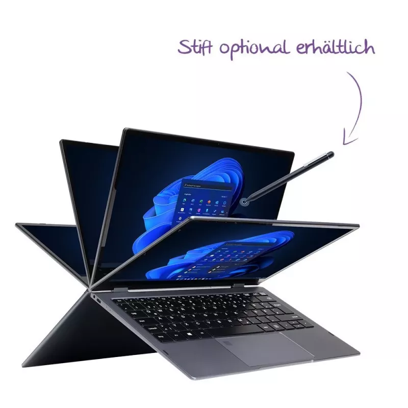 TERRA US1220849 nešiojamasis kompiuteris Intel® Core™ i5 i5-1334U 33,8 cm (13,3 colio) jutiklinis ekranas Full HD 16 GB DDR4-SDRAM 512 GB SSD Wi-Fi 6 (802.11ax) Windows 11 Pro antracitinis