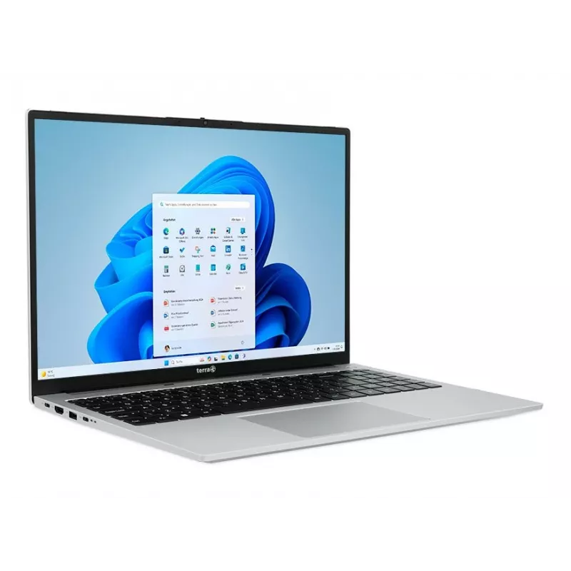 TERRA MOBILE 1610A AMD Ryzen™ 7 7730U nešiojamasis kompiuteris 40,6 cm (16 colių) WUXGA 16 GB DDR4-SDRAM 512 GB SSD Wi-Fi 6 (802.11ax) Windows 11 Home vokiška klaviatūra juodas, sidabrinis