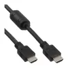 InLine HDMI kabelis High Speed kištukas + feritas juodas 1,8 m, 1,8 m, HDMI A tipo (standartinis), HDMI A tipo (standartinis), juodas