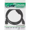 InLine HDMI kabelis High Speed kištukas + feritas juodas 1,8 m, 1,8 m, HDMI A tipo (standartinis), HDMI A tipo (standartinis), juodas