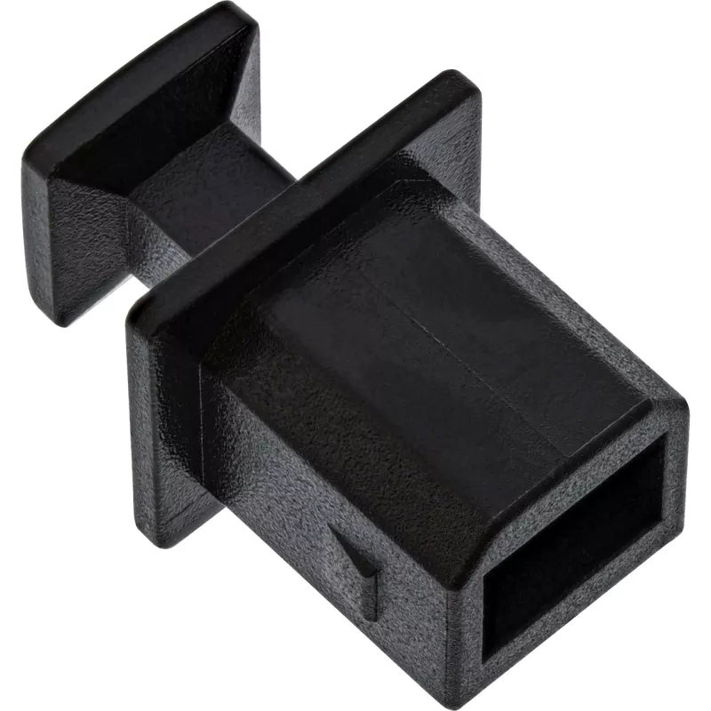 InLine dulkių dangtelis USB-B lizdui, juodas, 50 vnt.