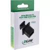 InLine dulkių dangtelis USB-B lizdui, juodas, 50 vnt.