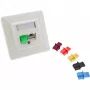 InLine dulkių gaubteliai RJ45 lizdams, geltoni, 10 vnt.