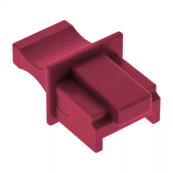 InLine apsauginis dangtelis RJ45 lizdui, tamsiai raudonas, 10 vnt.