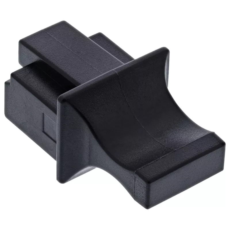Dulkių dangtelis RJ45 lizdui InLine 59942C juodas 10 vnt.