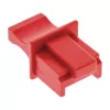 Dulkių gaubtelis RJ45 lizdui, raudonas, 100 vnt.