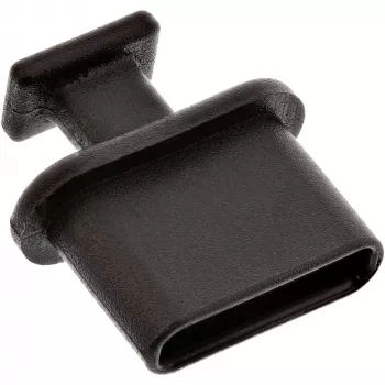 Dulkių dangtelis USB-C lizdui InLine 59948M juodas 50 vnt.