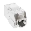 “InLine” RJ45 Keystone Jack įsmeigiamas modulis Cat.6a, su dulkių dangteliu, raudonas