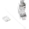“InLine” RJ45 Keystone Jack įsmeigiamas modulis Cat.6a, su dulkių dangteliu, raudonas