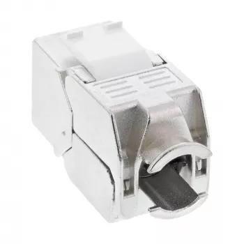 InLine RJ45 Keystone Jack Snap-In modulis Cat.6a, su dulkių dangteliu mėlynas