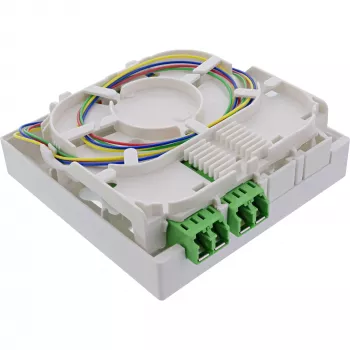 InLine FTTH jungiamoji dėžutė, iš anksto sumontuota, 4x LC/APC 9/125µm, 30 m