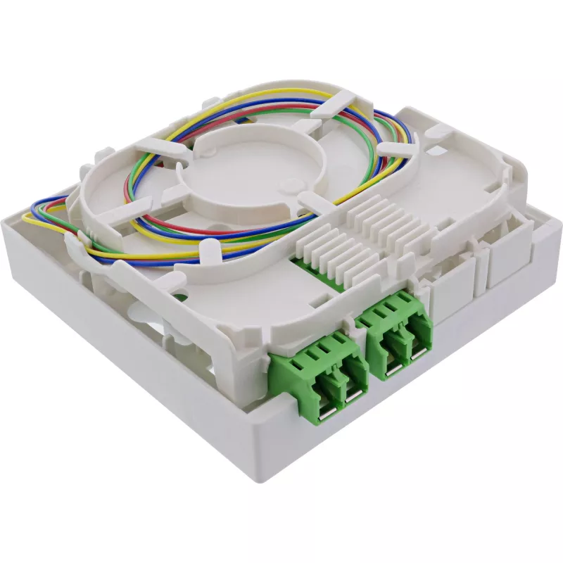 InLine FTTH jungiamoji dėžutė, iš anksto sumontuota, 4x LC/APC 9/125 µm, 50 m