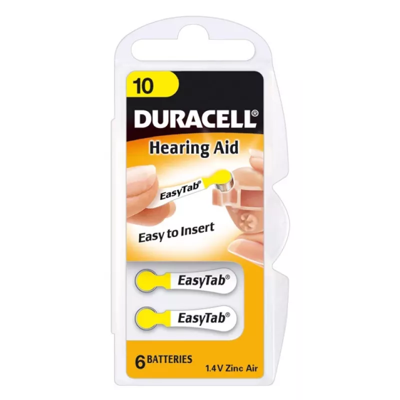 Duracell Hearing Aid DA10 vienkartinė baterija
