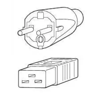 Fujitsu maitinimo laidas 16A IEC320 C20->CEE 7/7, 230 V, 16 A