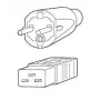 Fujitsu maitinimo laidas 16A IEC320 C20->CEE 7/7, 230 V, 16 A