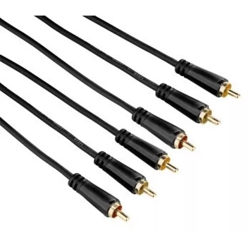 Hama 3 m 3x RCA 3 x RCA juoda