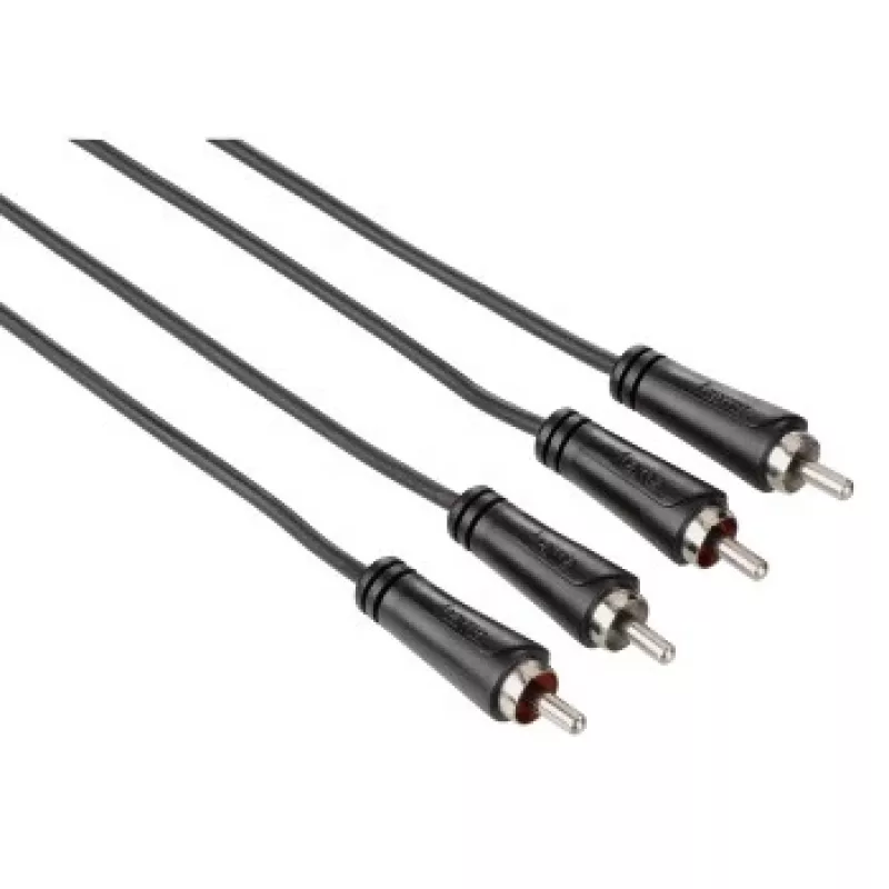 Hama Cinch Stereo garso kabelis 1.5 m 2 x RCA juodas