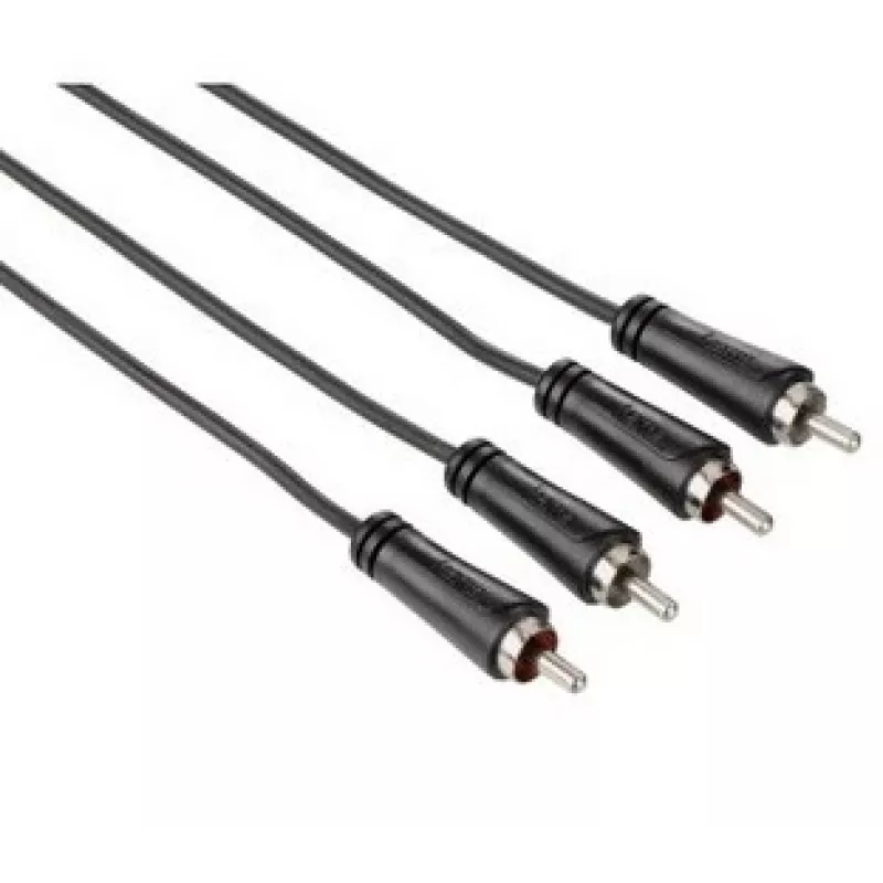 Hama 00122273 garso kabelis 3 m 2 x RCA juoda