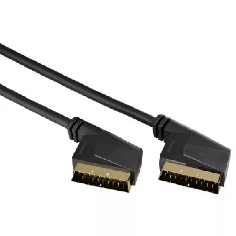 Hama Scart - Scart, 3m SCART laidas SCART (21 kontaktų) juodas