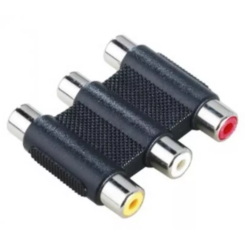 Hama 122249 3 x RCA Juoda