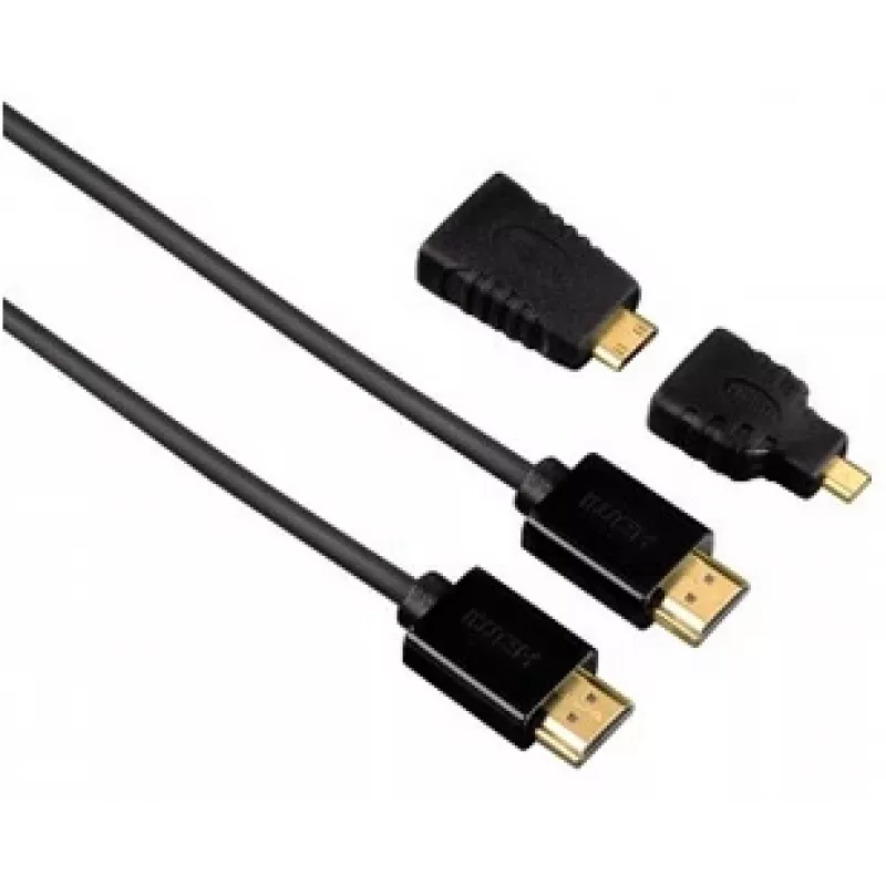 Hama 1,5 m HDMI kabelis HDMI laidas HDMI Type A (Standartinis) Juodas