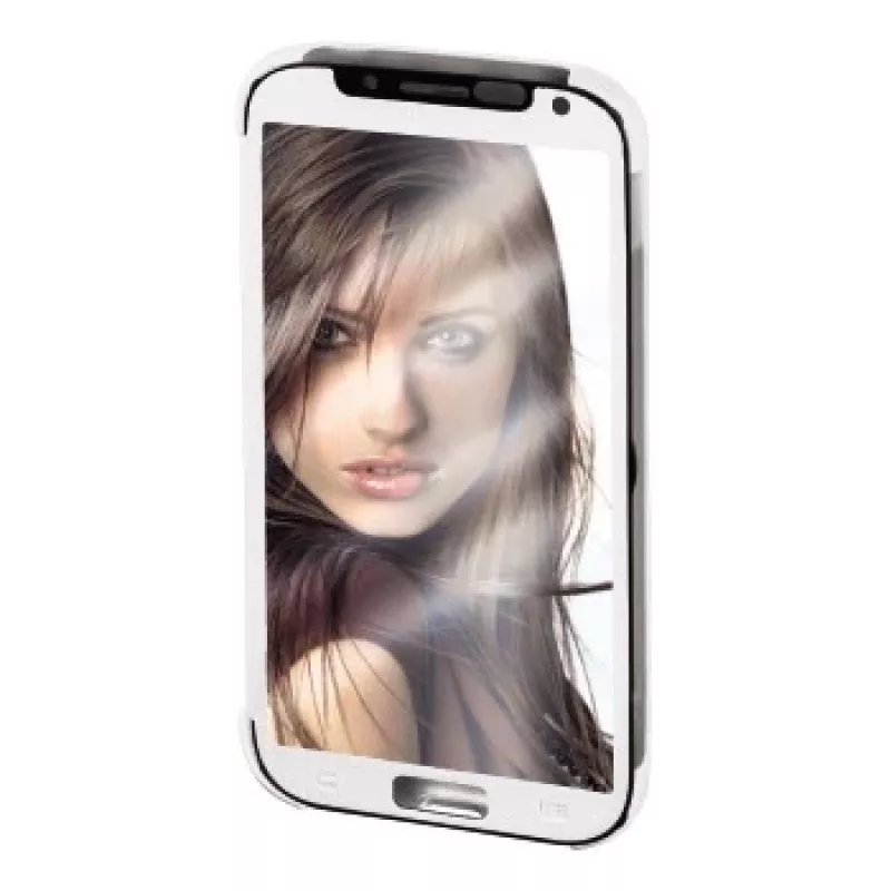 Hama „Mirror“ mobiliojo telefono dėklas, sidabrinis, baltas