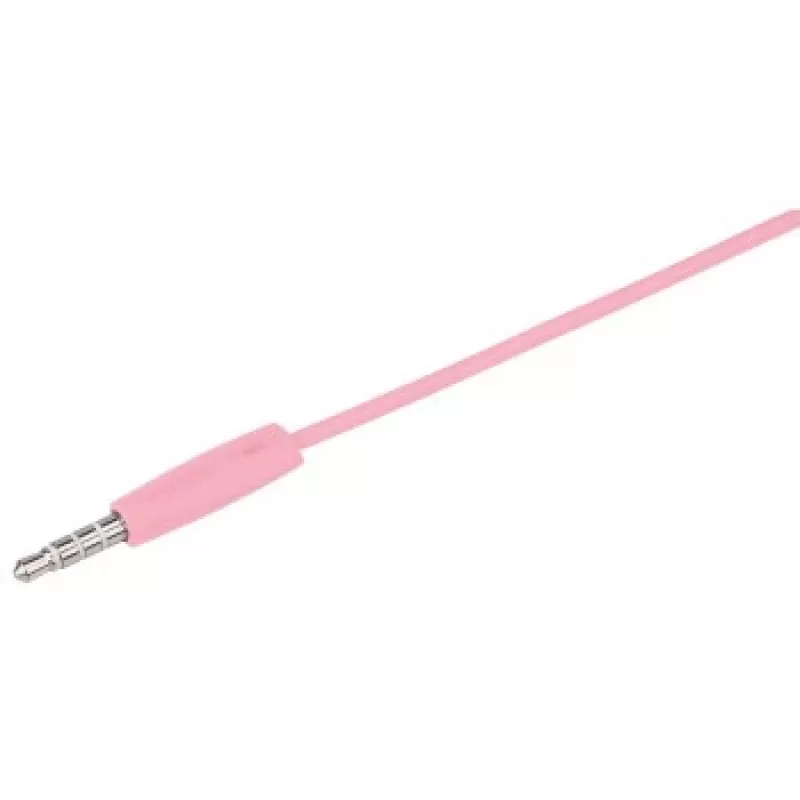 Hama Vivo ausinės su mikrofonu laidinės į ausis skambučiams / muzikai rožinės spalvos