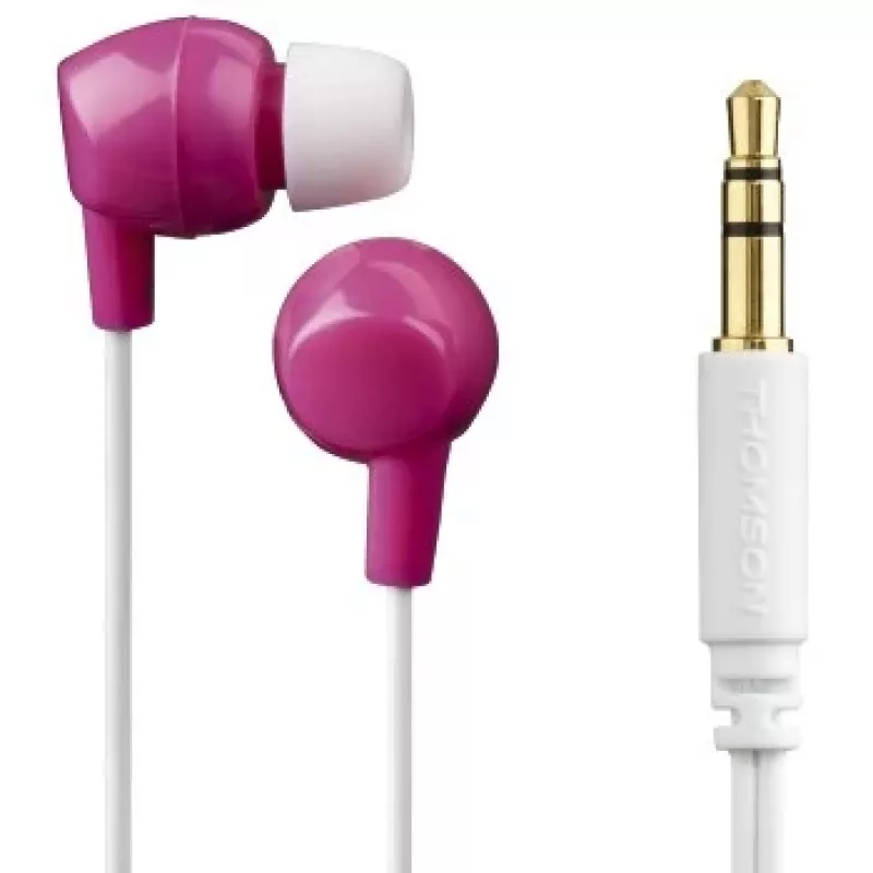 Hama Thomson EAR3106P ausinės laidinės į ausis muzikai rožinės, baltos