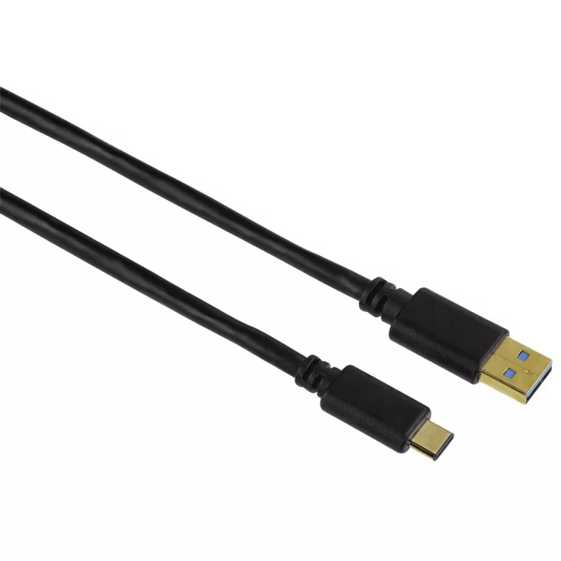 Hama USB-C/USB A, 1,8 m USB laidas USB 3.2 Gen 2 (3.1 Gen 2) USB C Juodas