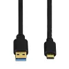 Hama USB-C/USB A, 1,8 m USB laidas USB 3.2 Gen 2 (3.1 Gen 2) USB C Juodas