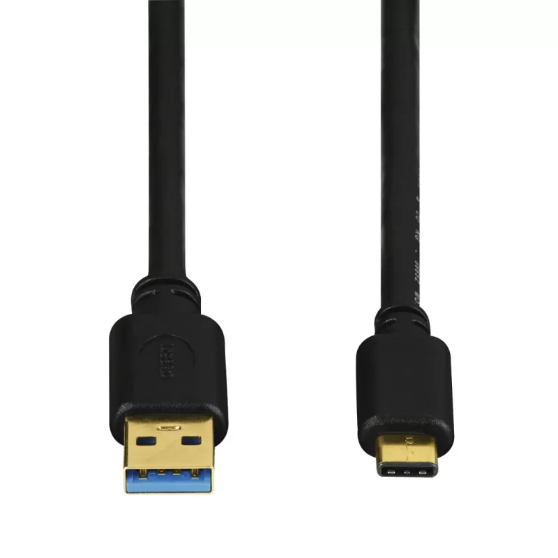 Hama USB-C/USB A, 1,8 m USB laidas USB 3.2 Gen 2 (3.1 Gen 2) USB C Juodas