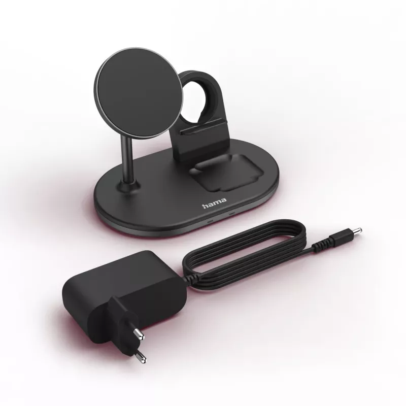 Hama MagCharge Multi Headset, Smartphone, Watch Juoda AC Wireless charging Fast charging Indoor