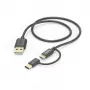 Hama 00201533 USB laidas USB 2.0 1 m USB A Micro-USB B Juoda