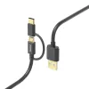 Hama 00201533 USB laidas USB 2.0 1 m USB A Micro-USB B Juoda