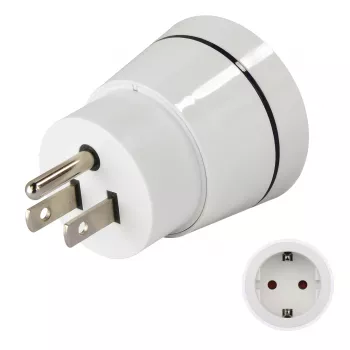 Hama 00223432 maitinimo kištuko adapteris B tipo C tipas (Europlug) + F tipas Balta