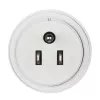 Hama 00223432 maitinimo kištuko adapteris B tipo C tipas (Europlug) + F tipas Balta