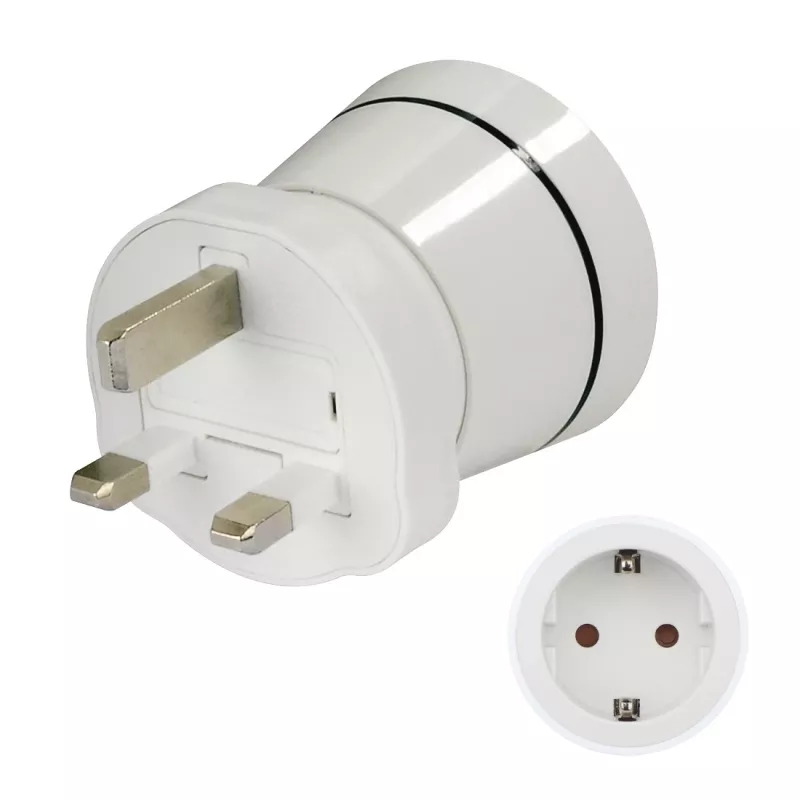 Hama 00223433 maitinimo kištuko adapteris Type G (UK) Type C (Europlug)+Type F balta