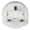 Hama 00223433 maitinimo kištuko adapteris Type G (UK) Type C (Europlug)+Type F balta